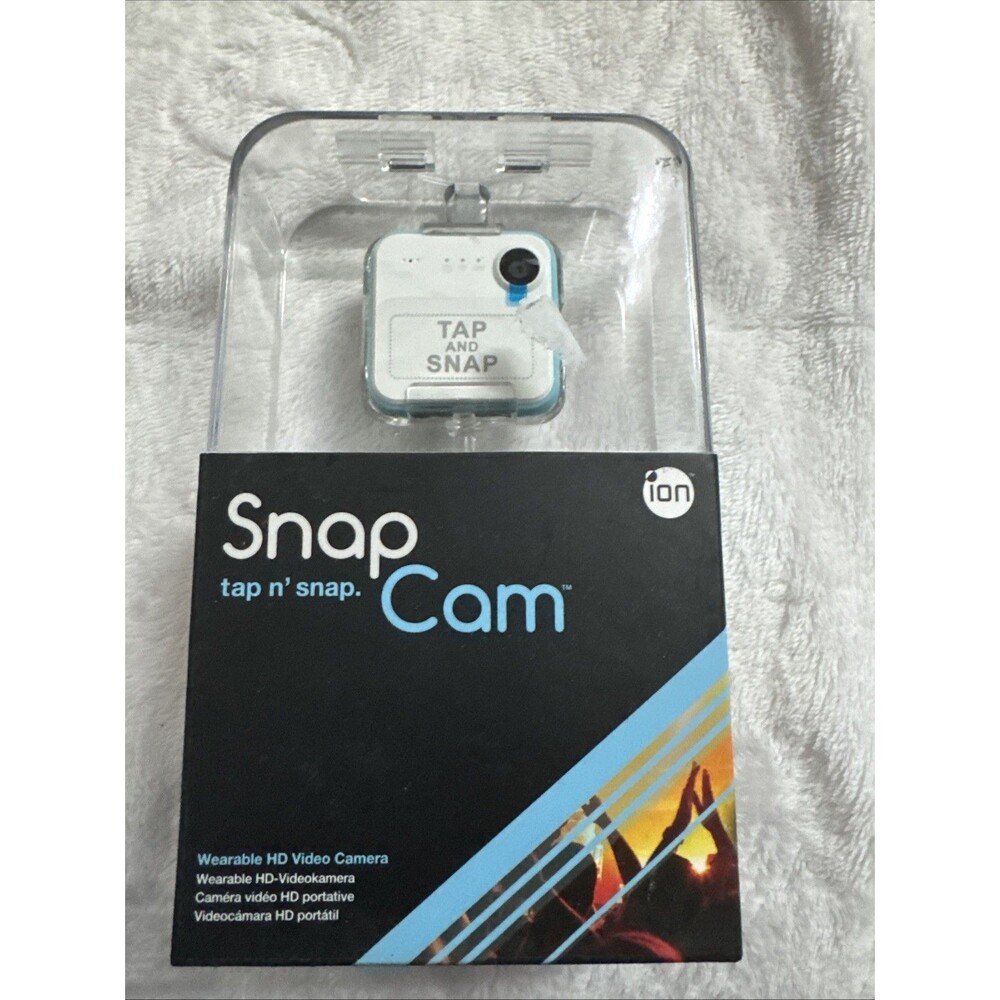 iON Snap Cam Tap ’n Snap Wearable HD Video Camera – New